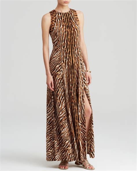 michael kors animal print maxi dress|Animal Print Matte Jersey Dress .